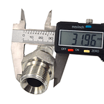 Conector Hidráulico 3/4" x 14 Macho Recto BSP 60 grados