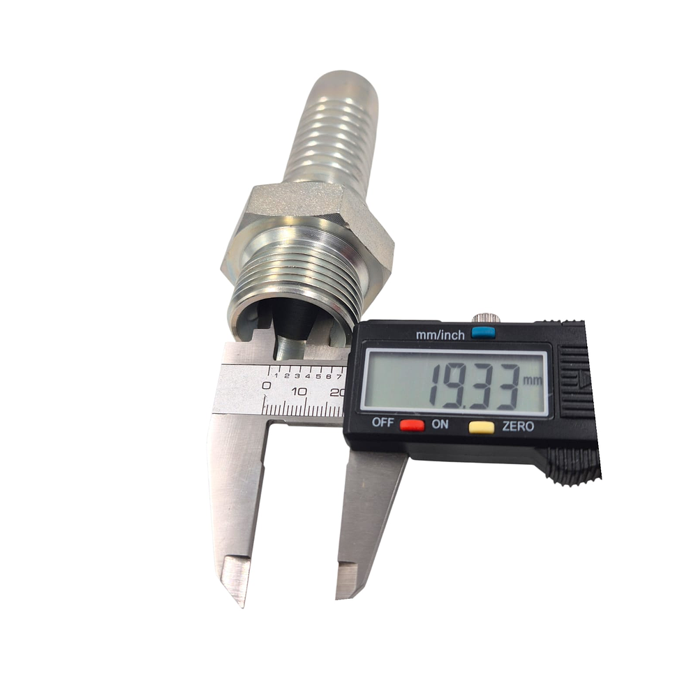 Conector Hidráulico 1" x 11 Macho Recto BSP 60 grados