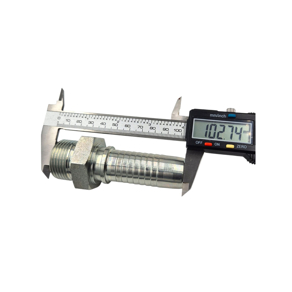 Conector Hidráulico 1" x 11 Macho Recto BSP 60 grados