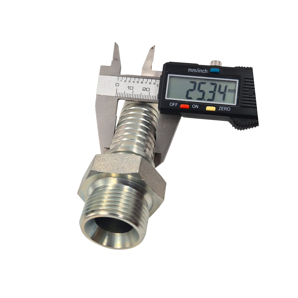 Conector Hidráulico 1" x 11 Macho Recto BSP 60 grados