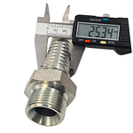 Conector Hidráulico 1" x 11 Macho Recto BSP 60 grados