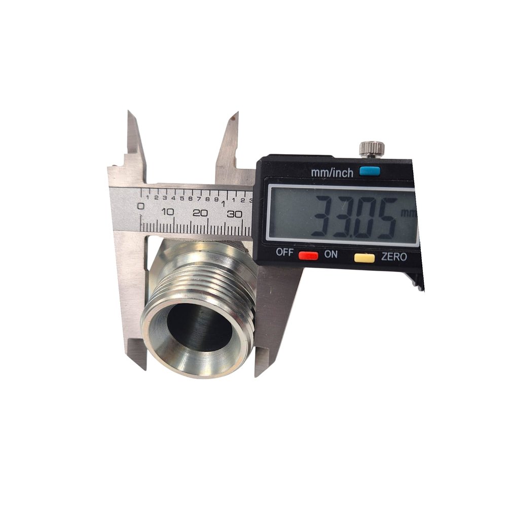 Conector Hidráulico 1" x 11 Macho Recto BSP 60 grados