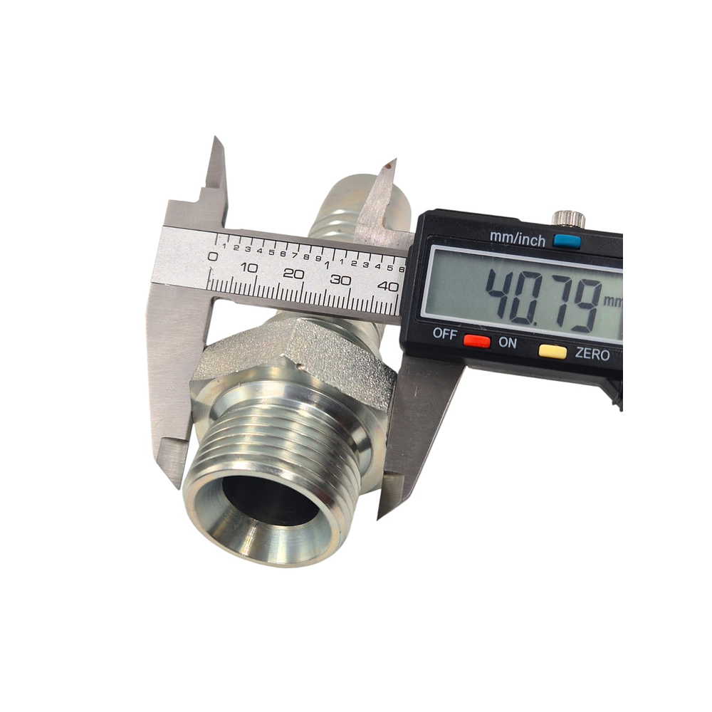 Conector Hidráulico 1" x 11 Macho Recto BSP 60 grados