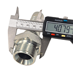 Conector Hidráulico 1" x 11 Macho Recto BSP 60 grados