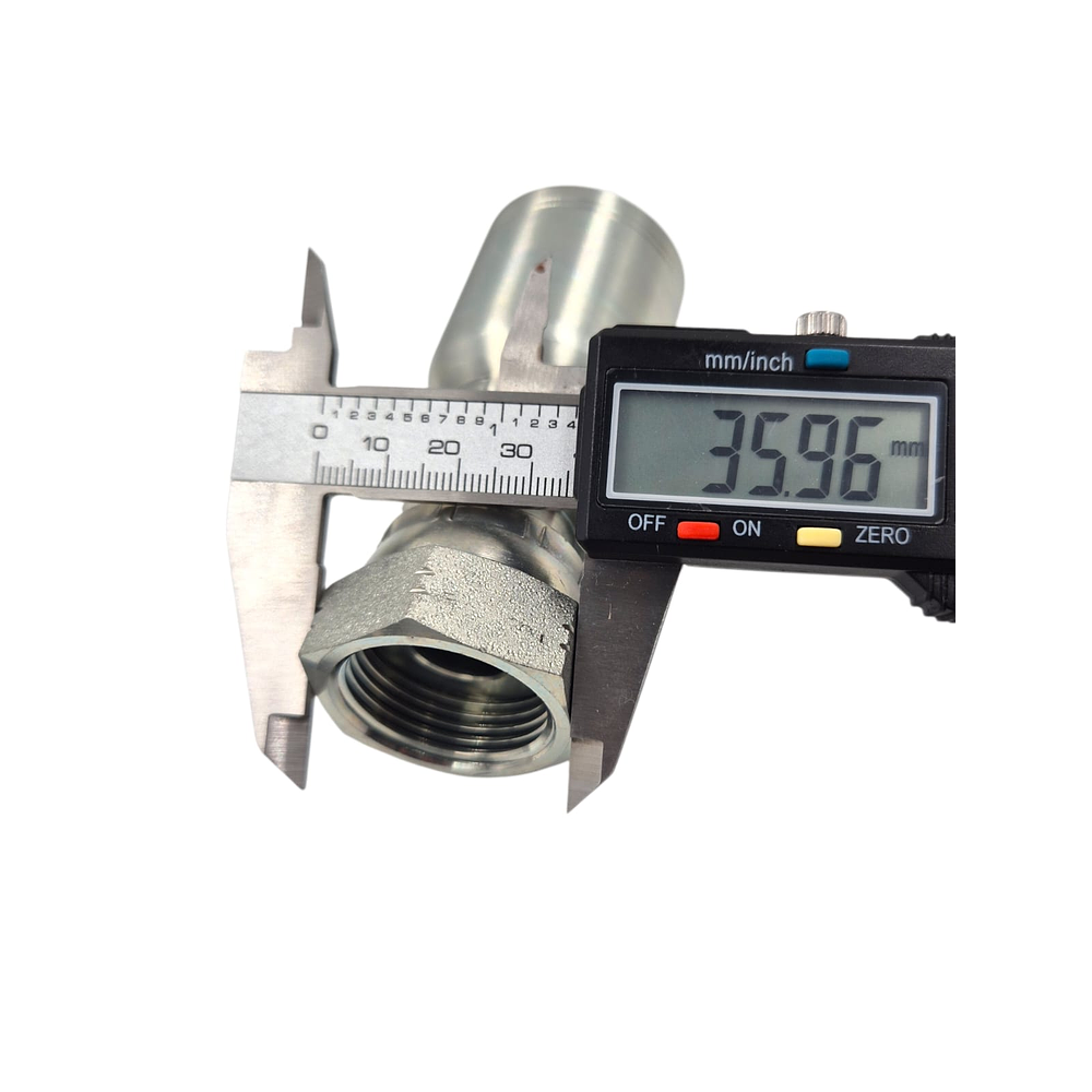Conector Hidraulico Hembra ORFS 1-3/16 x 12 Doble Tuerca 