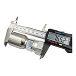 Conector Hidraulico Hembra ORFS 13/16 x 16  Doble Tuerca