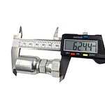 Conector Hidráulico Hembra ORFS 11/16 x 16  Doble Tuerca