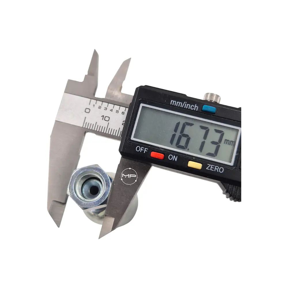 Conector Hidráulico 9/16 x 18 Hembra Jic 74 Grados Corto