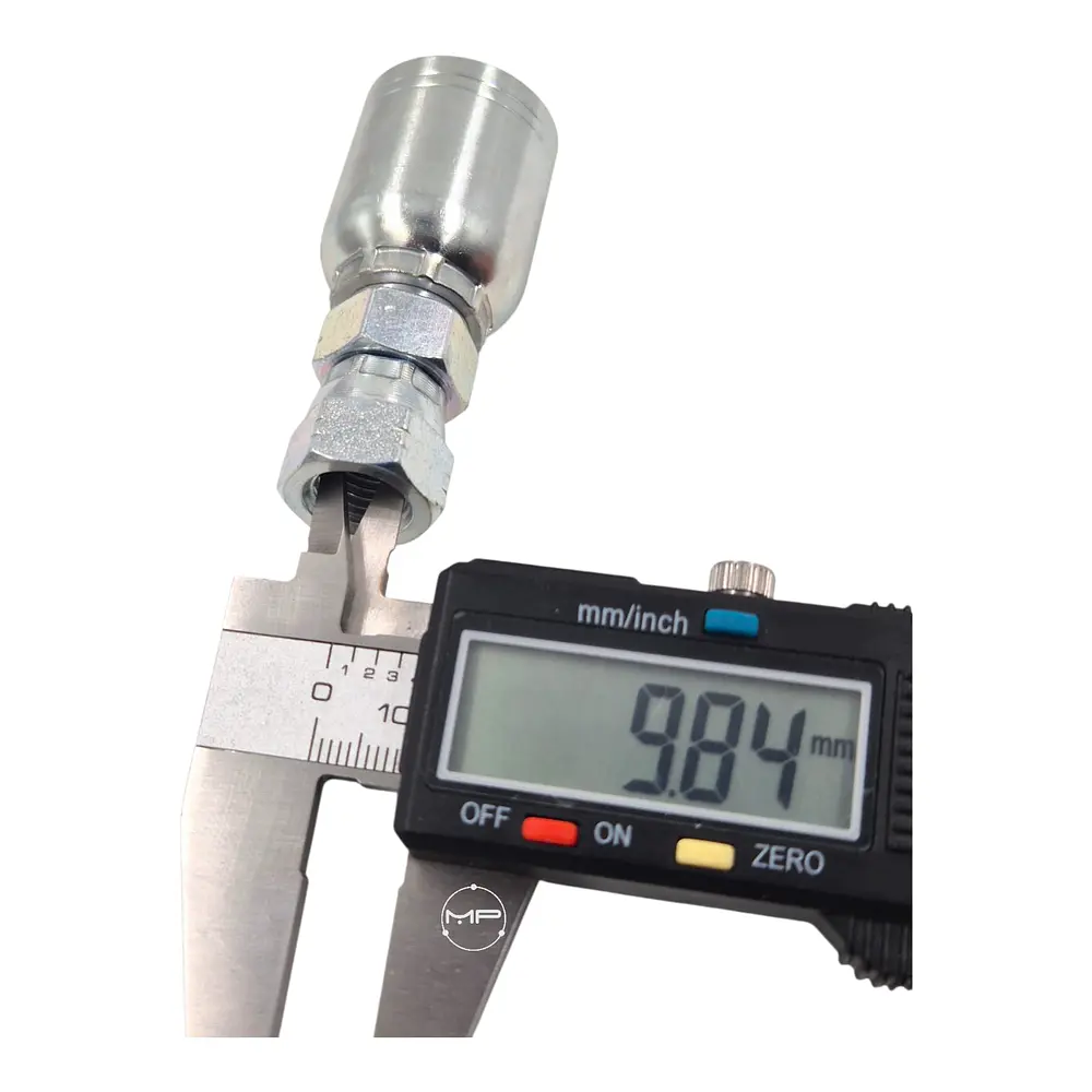 Conector Hidráulico 9/16 x 18 Hembra Jic 74 Grados Corto