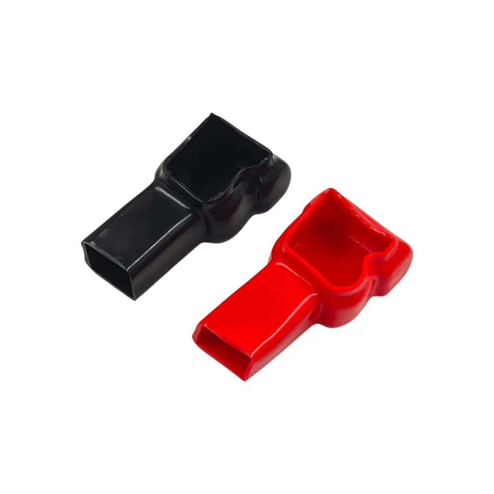 Set de Capuchon Goma Cuadrado para Borne de Bateria 