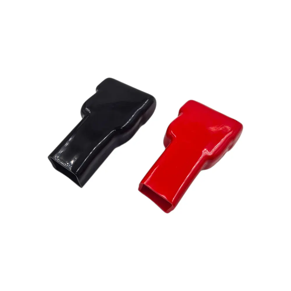 Set de Capuchon Goma Cuadrado para Borne de Bateria 