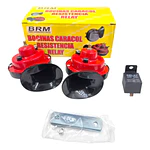 Kit Bocina Caracol Doble Camion 24v con Relay