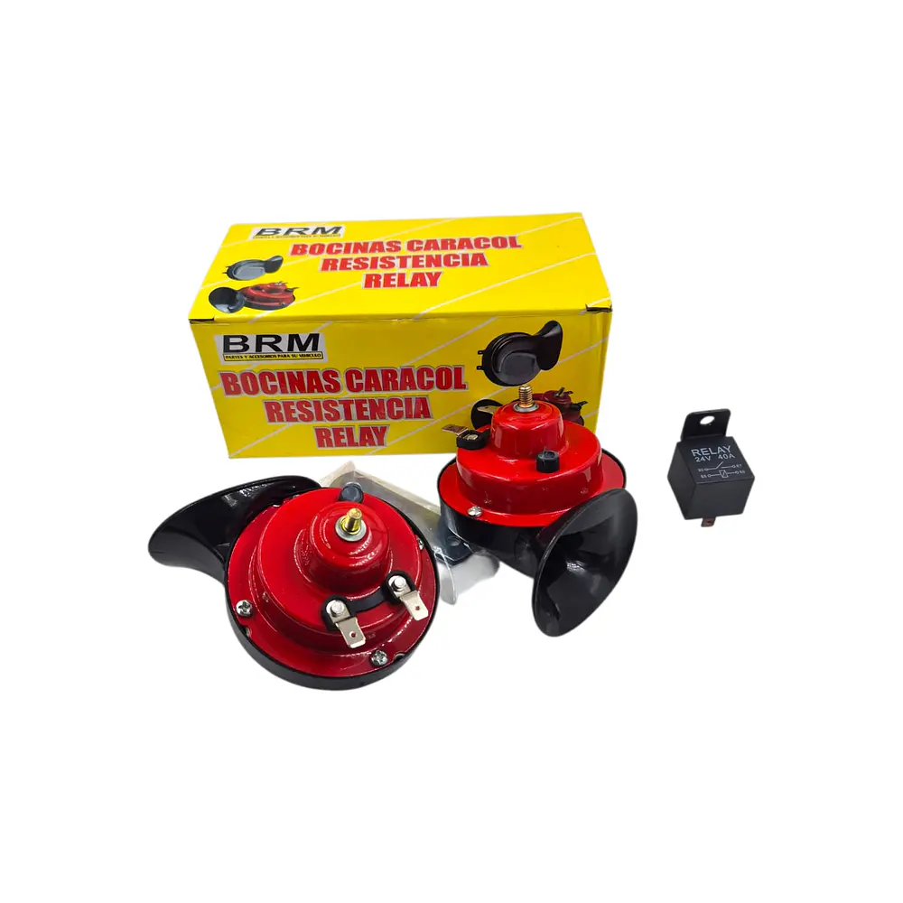 Kit Bocina Caracol Doble Camion 24v con Relay