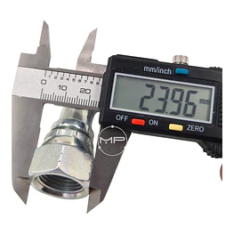 Conector Hidráulico 3/4 X 16 Corto Hembra Jic 90 Grados