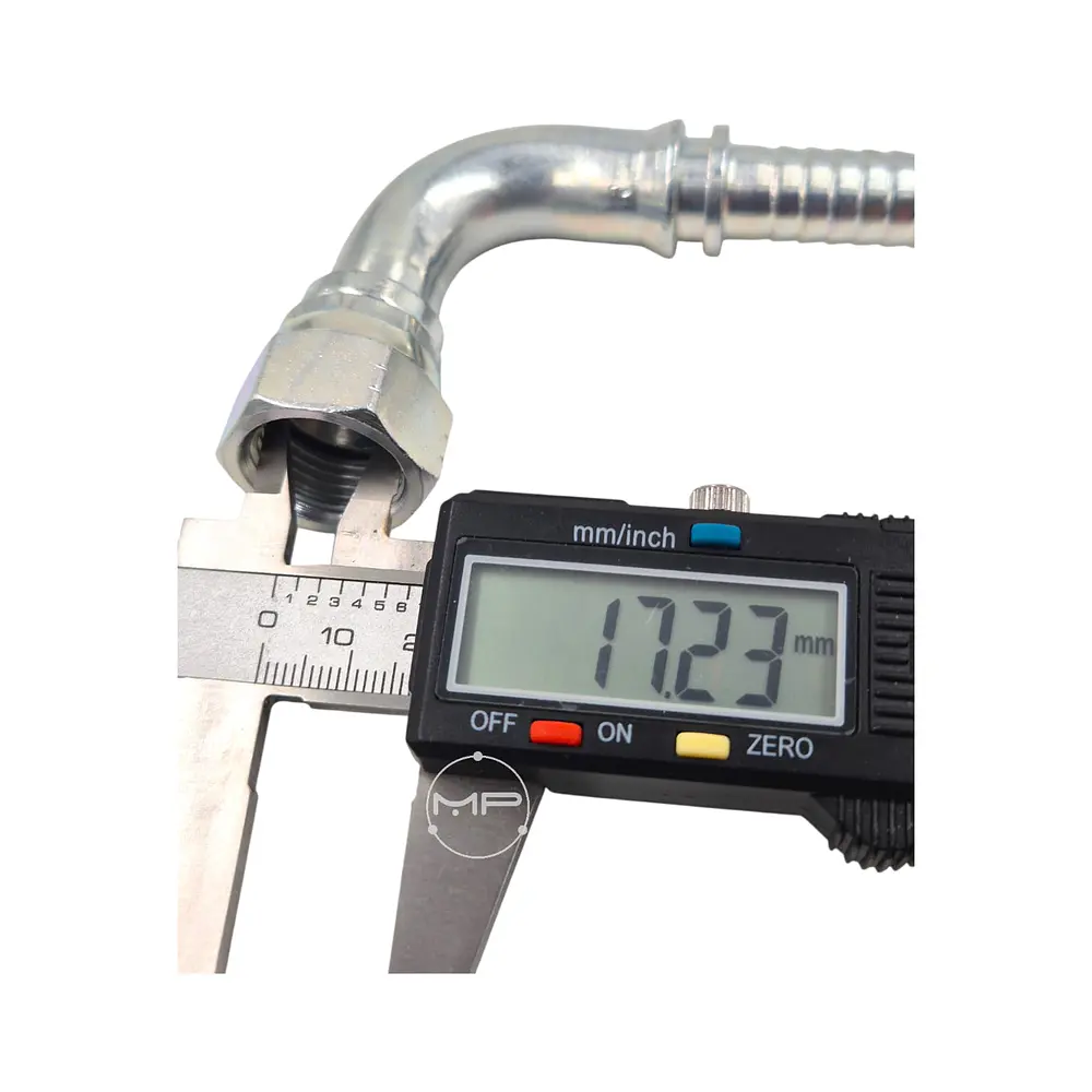 Conector Hidráulico 3/4 X 16 Corto Hembra Jic 90 Grados