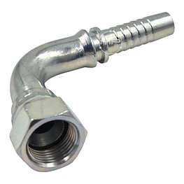 Conector Hidráulico 3/4 X 16 Corto Hembra Jic 90 Grados