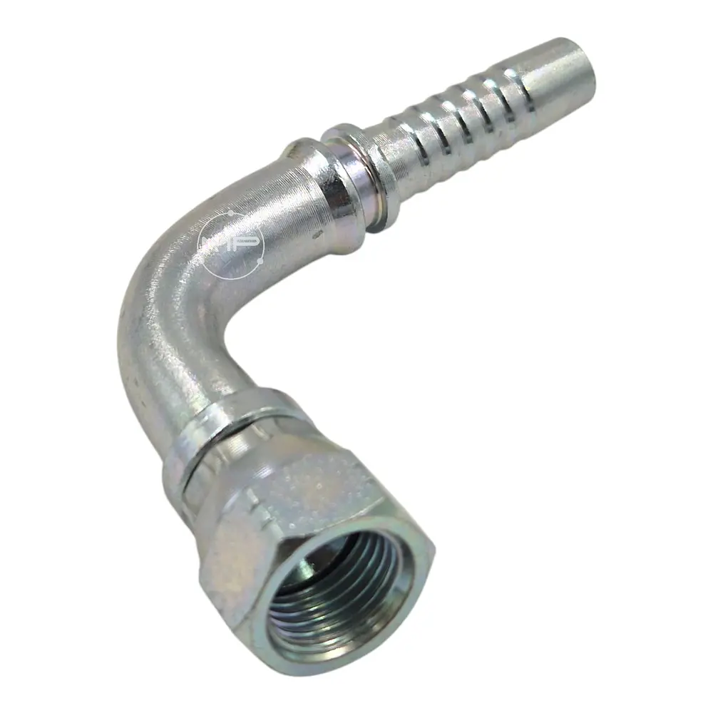 Conector Hidráulico 9/16 x 18 corto Hembra Jic 90 grados