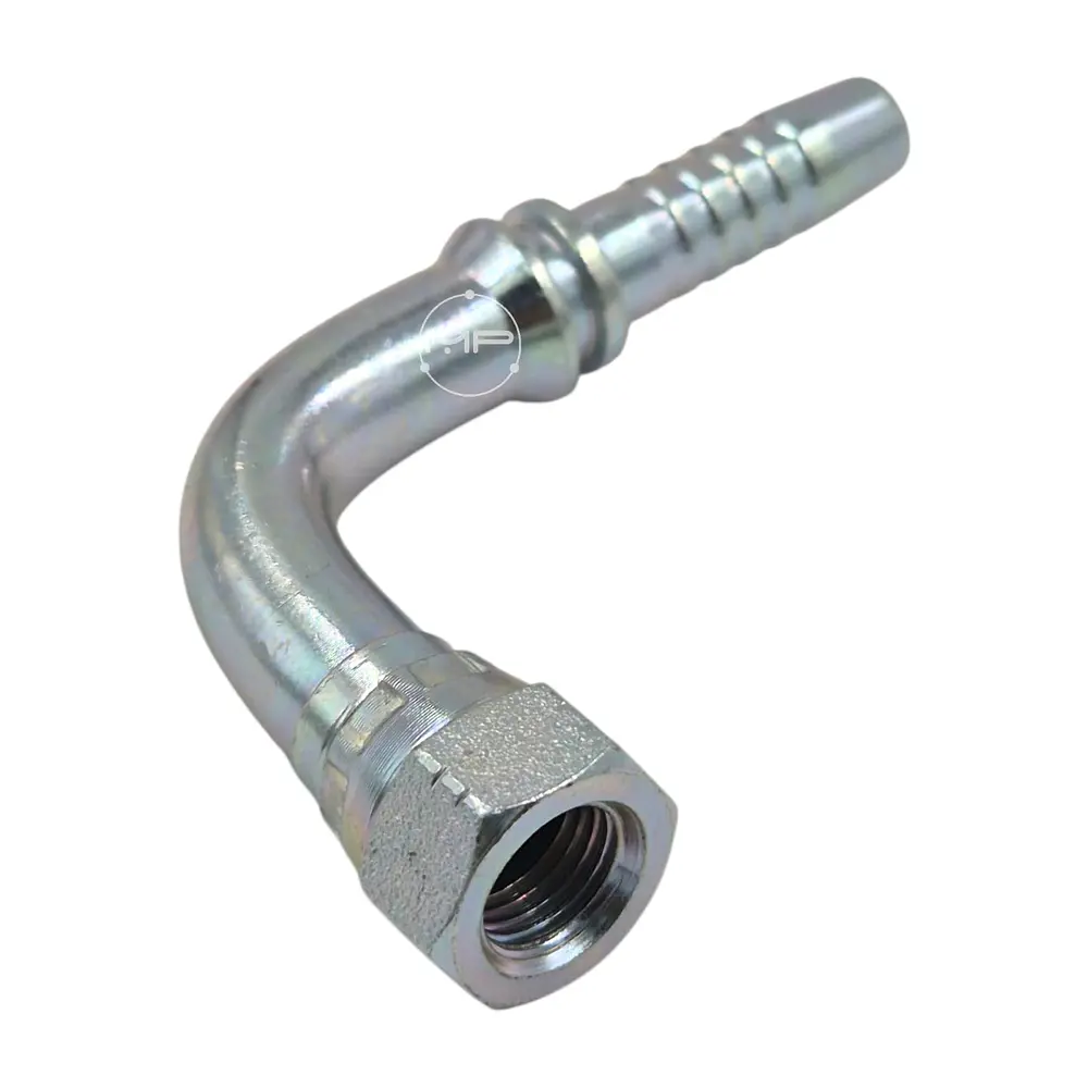 Conector Hidráulico 9/16 x 18 corto Hembra Jic 90 grados