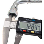 Conector Hidráulico 9/16 x 18 corto Hembra Jic 90 grados