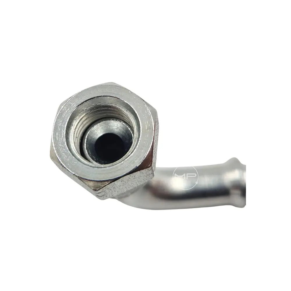 Conector Hidráulico 7/16 x 20 Corto Hembra Jic 90 grados