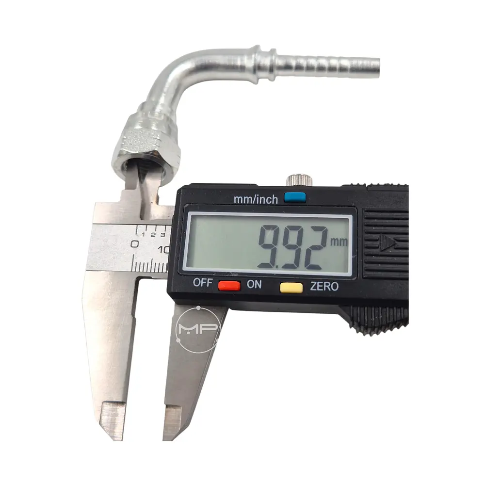 Conector Hidráulico 7/16 x 20 Corto Hembra Jic 90 grados