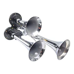 Bocina De Aire Triple Trompeta 12/24v Para Auto Camión