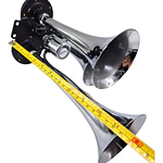 Bocina De Aire Triple Trompeta 12/24v Para Auto Camión