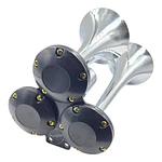 Bocina De Aire Triple Trompeta 12/24v Para Auto Camión