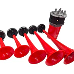 Bocina De Aire 5 Trompetas 12 Voltios Para Auto Camión