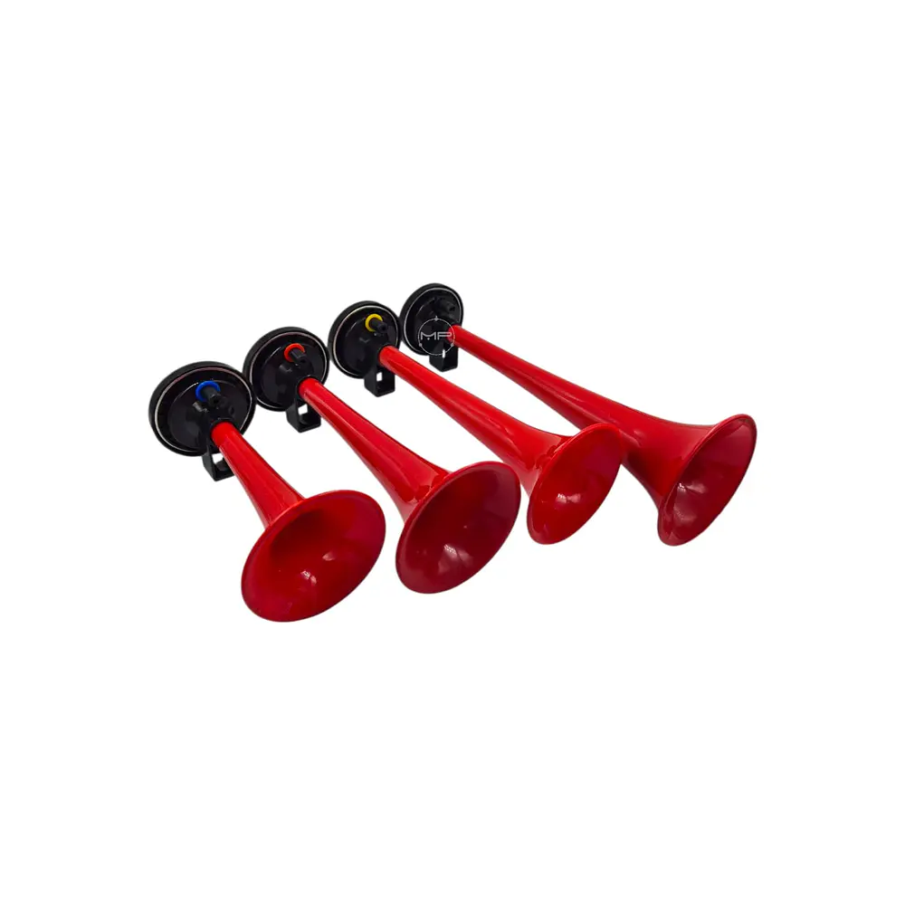 Bocina De Aire 4 Trompetas 12 Voltios Para Auto Camión