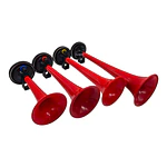 Bocina De Aire 4 Trompetas 12 Voltios Para Auto Camión