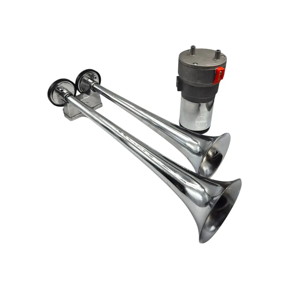 Bocina De Aire 2 Trompetas 12 Voltios Para Auto Camión