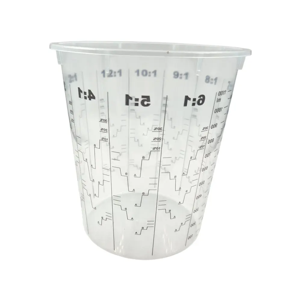 Kit 5 Vasos Mezclador de Pintura 1100 Ml