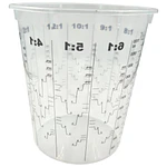 Kit 5 Vasos Mezclador de Pintura 1100 Ml