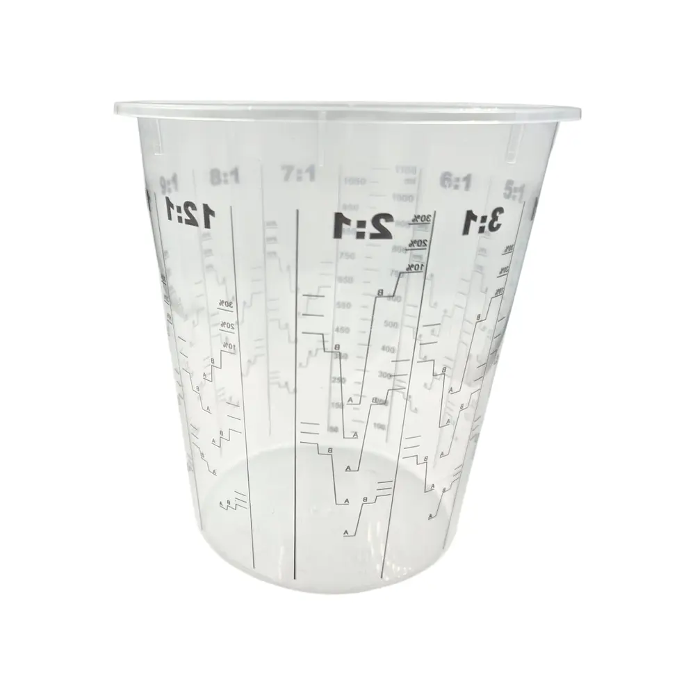 Kit 5 Vasos Mezclador de Pintura 1100 Ml