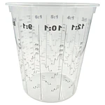 Kit 5 Vasos Mezclador de Pintura 1100 Ml
