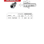 Conector Hidraulico 7/16 x 20 Hembra Jic 74