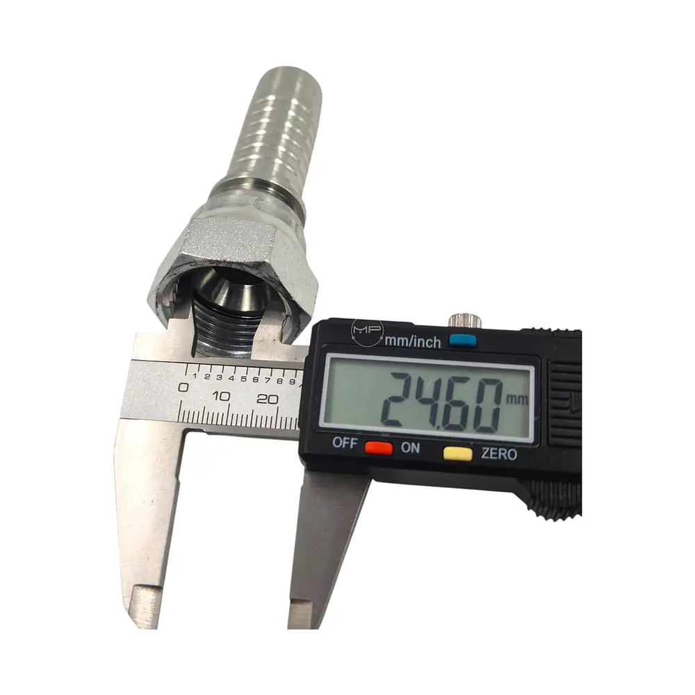 Conector Hidraulico 1.1/16 x 12 corto Hembra Jic 74