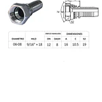 Conector Hidraulico 9/16 x 18 Hembra Jic 74
