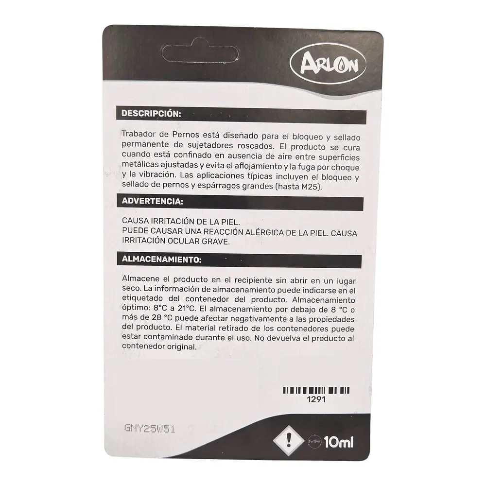 Traba Pernos Torque Alto 10ml