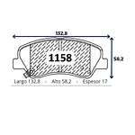 Pastilla Freno Delantera Cerámica Para Geely GS 1.8 2019-2023