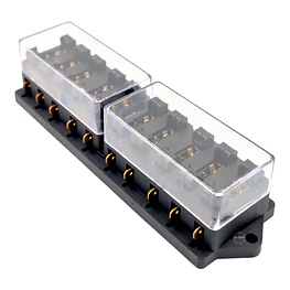 Caja Porta Fusible Automotriz para 10 Fusibles