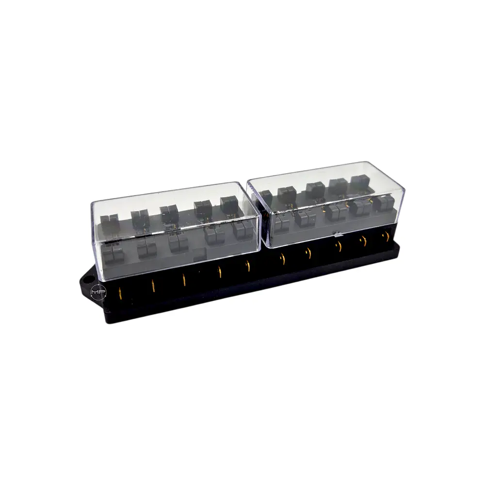 Caja Porta Fusible Automotriz para 10 Fusibles