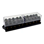 Caja Porta Fusible Automotriz para 10 Fusibles