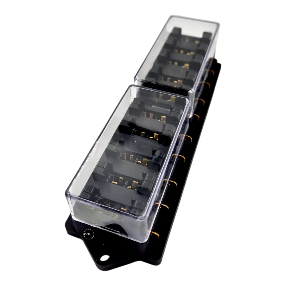 Caja Porta Fusible Automotriz para 10 Fusibles