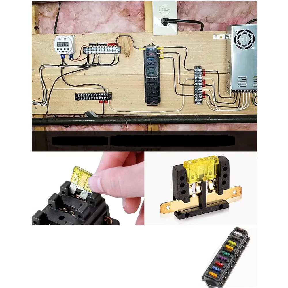 Caja Porta Fusible Automotriz para 10 Fusibles