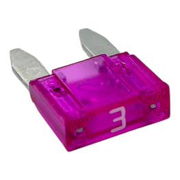 Fusible Mini 3 Amp 2 Patas Pines Pack 10 Unidades
