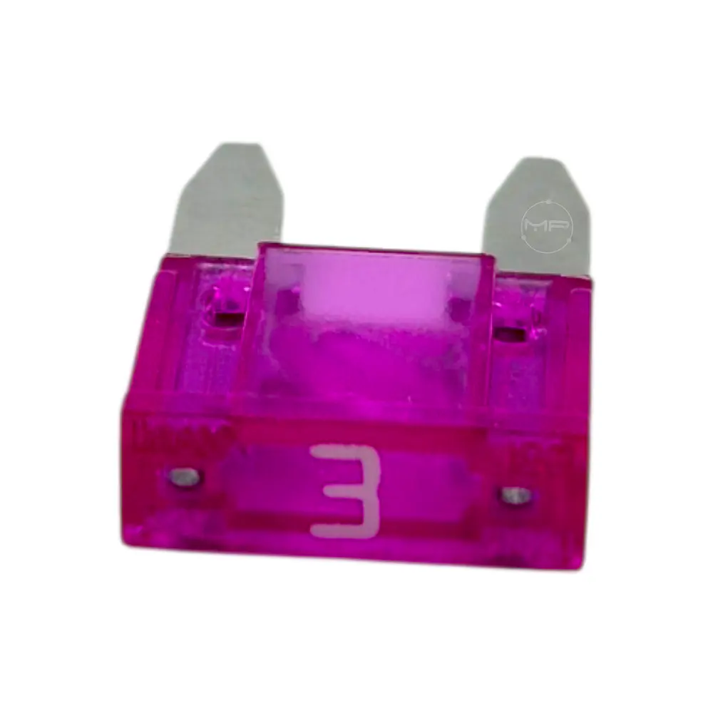 Fusible Mini 3 Amp 2 Patas Pines Pack 10 Unidades
