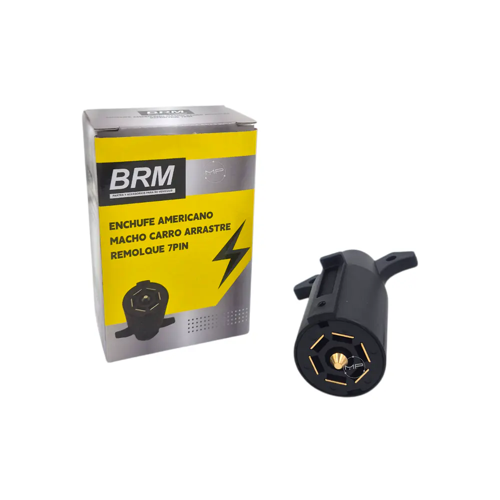 Enchufe Americano Macho para Carro de Arrastre Remolque 7 pin