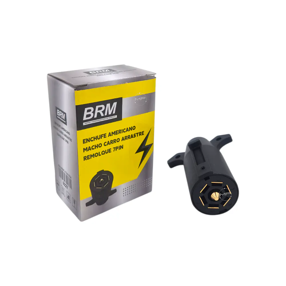Enchufe Americano Macho para Carro de Arrastre Remolque 7 pin